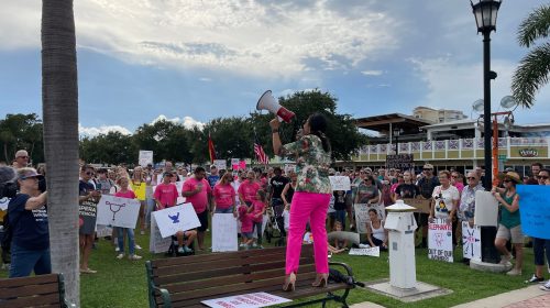 'We must go beyond Roe': Hundreds gather at park in Cocoa Village for reproductive rights rally