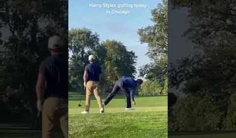 Harry Styles was spotted out on the links Ã¢Â›Â³Ã¯Â¸Â� Ã°ÂŸÂ‘Â€ #shorts