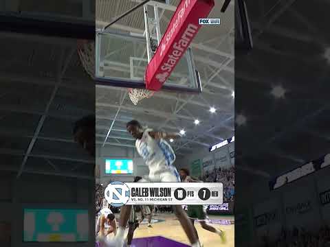 Caleb Wilson a name to remember for the rest of the season ð #calebwilson #unc #collegebasketball