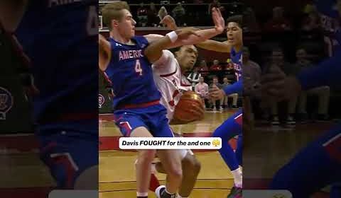 Davis with the TOUGH and-1 ð¤ #CBB #Basketball #Rutgers